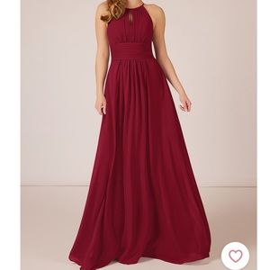 Azazie Bonnie Bridesmaid Dress - Burgandy